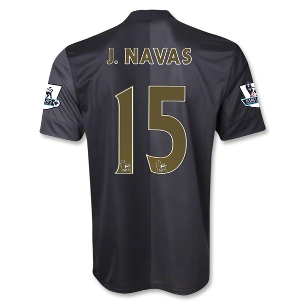 13-14 Manchester City #15 J.NAVAS Away Soccer Shirt - Click Image to Close